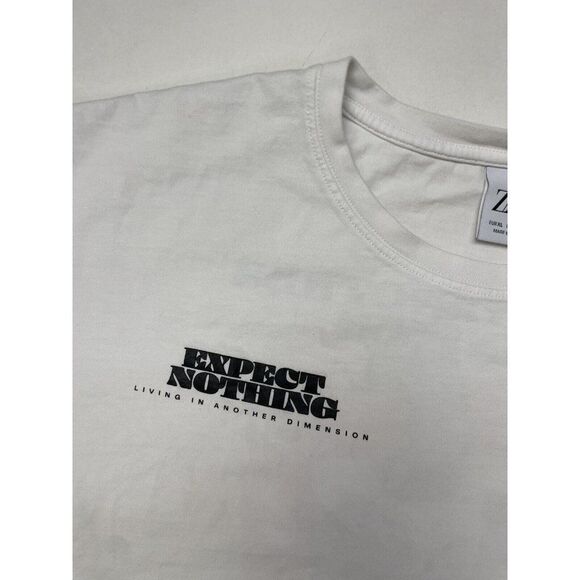 Zara Bridge To Another Dimension Art Music Graphic T-shirt Men XL White - Picture 5 of 7